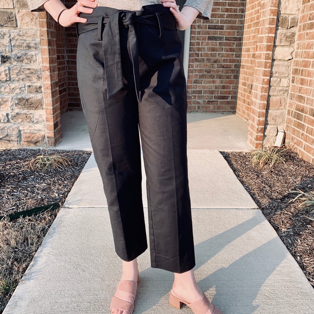 The Limited Wide Leg Tie Pants